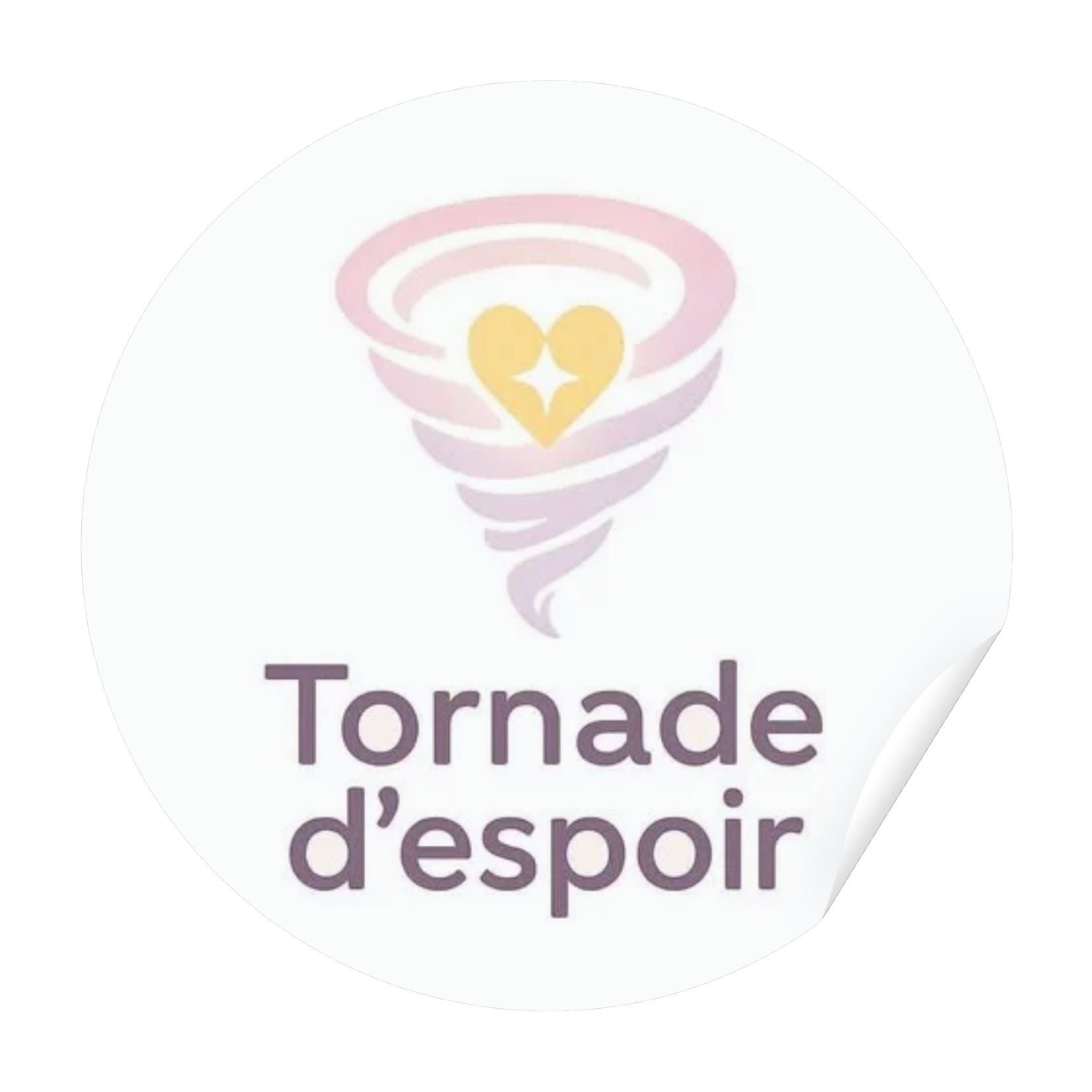 Autocollant Tornade d'espoir
